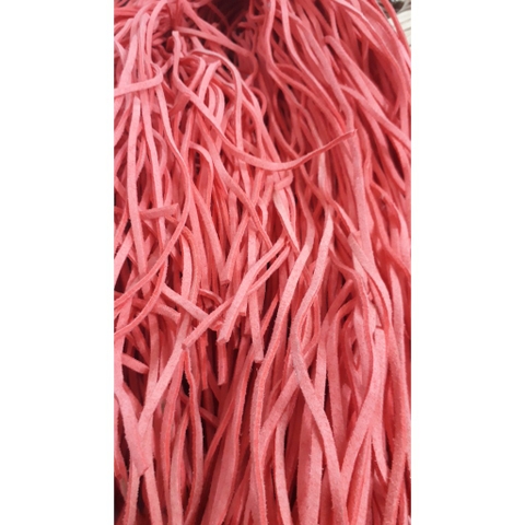 đoạn 1m dây da lộn bảng 2mm màu cam