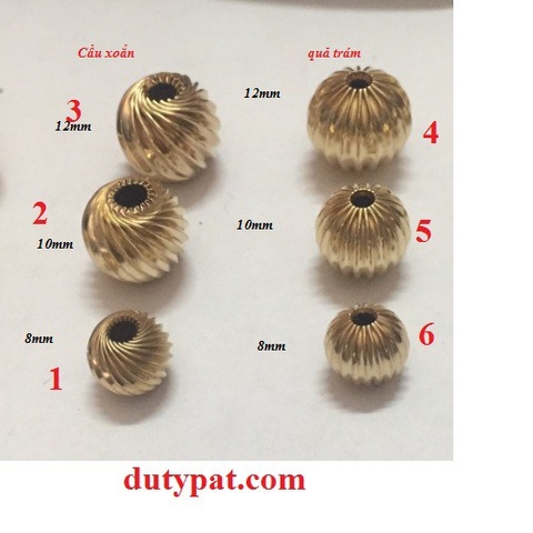 gói 10 cái Charm xỏ vòng bằng đồng các loại