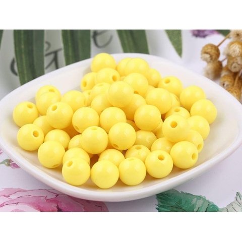 10-25-50gam hạt nhựa Vàng size 8/10/12/14/16/18/20mm