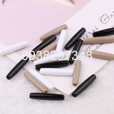 10-50gam hạt nhựa dạng ống 5x25mm làm đồ trang sức, túi xách