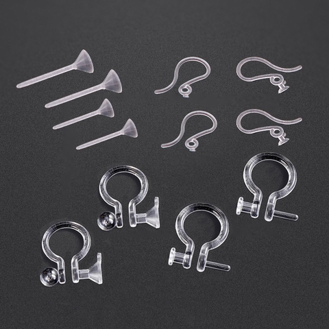 10-100 cái móc nhựa làm hoa tai nhựa các kiểu chống dị ứng