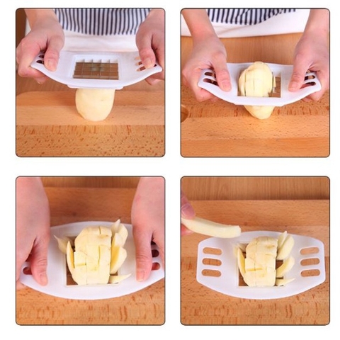 Dụng cụ cắt khoai tây/ củ quả 25 ô - Dụng cụ sắt khoai tây chiên tiện lợi ??