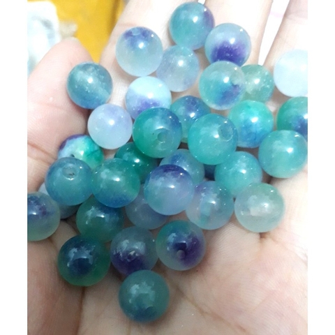 5 hạt đá thiên nhiên 10mm xanh tím