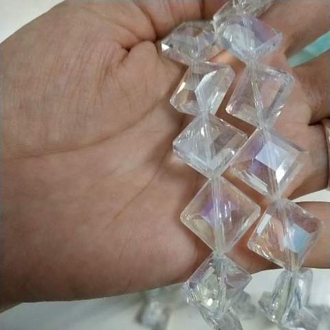 5 viên pha lê hình thoi 14mm