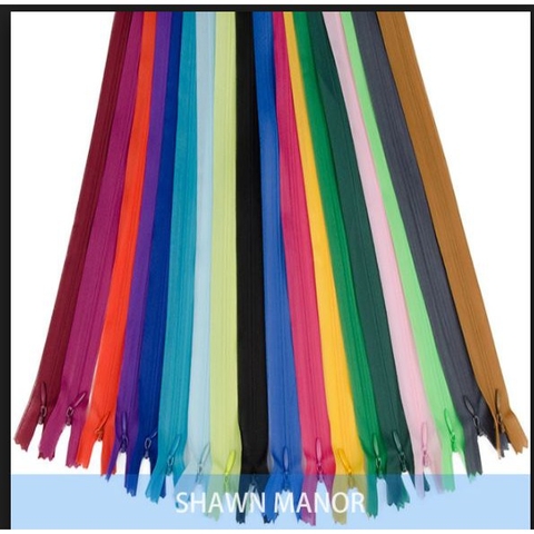 10 Dây kéo giọt nước nhiều màu nhiều size may quần áo, túi xách, áo gối...