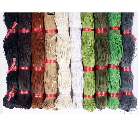 bó 10m Dây sáp cói, sáp bông size 1.5/2mm có 20 màu đan vòng tay, vòng dreamcatcher.