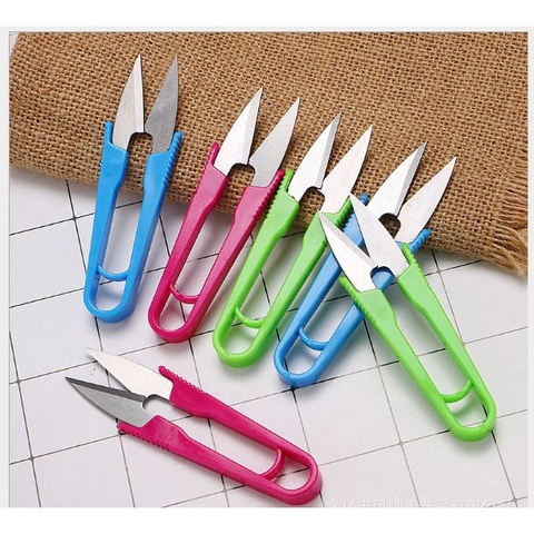 BỘ 5 kéo bấm chỉ cán nhựa