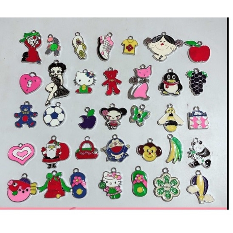 50gam mặt dây chuyền, mặt kim loại nhiều màu p124