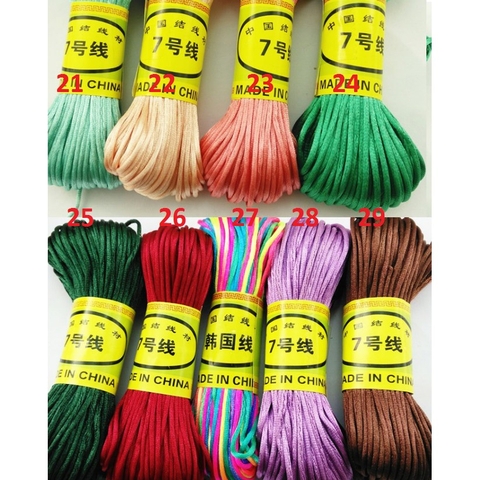 BÓ 20MET dây tim size nhỏ nhất 1.5mm (1mm) bóng mềm, dây đan vòng tay