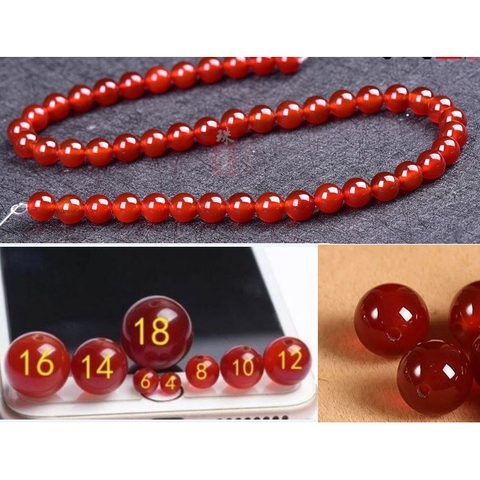 48 viên đá M Ã -N ẢO ĐỎ SIZE 8MM (10/12/14/16/18/20MM)