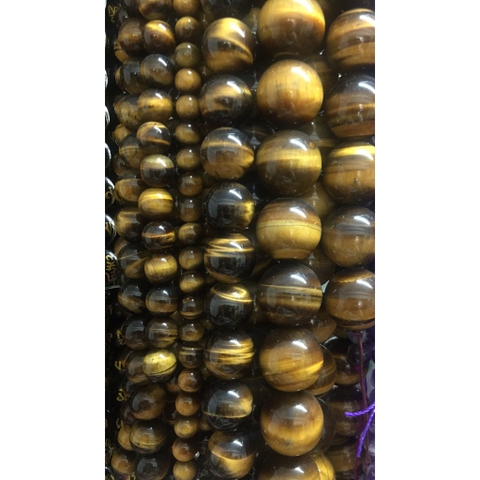 1 viên hạt đá mắt hổ 18ly loại 4A lọai đẹp