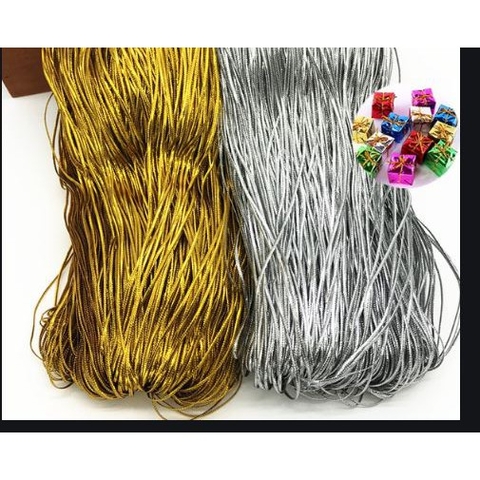 bó lớn 150met Dây thun kim tuyến co giản size 1.2mm -1,5mm