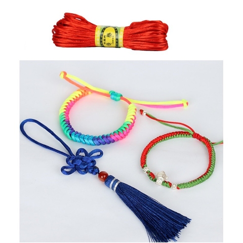 1-5met dây tim đan vòng màu đỏ đủ size 1.5-2-2.5mm