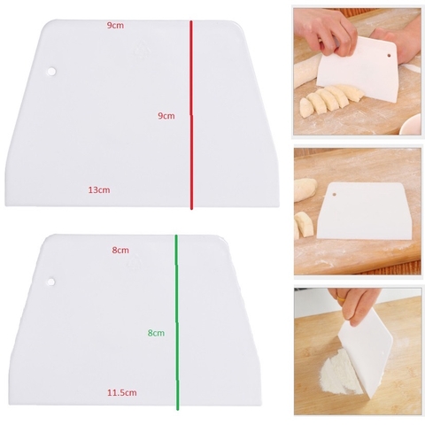 Miếng Vét Bột / Cắt Bột / Chà Láng làm bánh mì, bánh kem... 2 Size (Dough scraper)