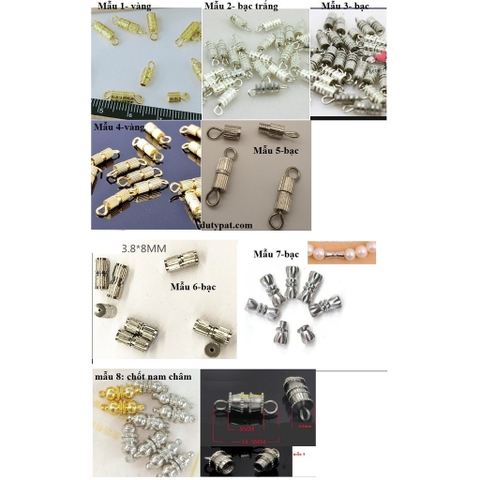 10 cái chốt vặn, khóa , chốt làm vòng cổ vòng tay