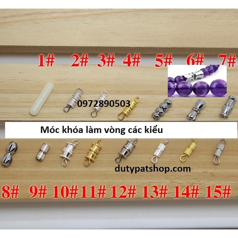 chốt khóa vặn làm vòng tay, vòng cổ đủ kiểu, chốt làm vòng