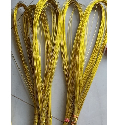 100-500gam (40-200  sợi) dây kẽm đoạn quấn giấy bạc, vàng , xanh lá làm hoa , cây kim tuyền, uốn thủ công handmade