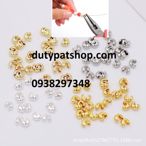 10-50 chốt kẹp định vị làm vòng tay, vồng cổ loại hở