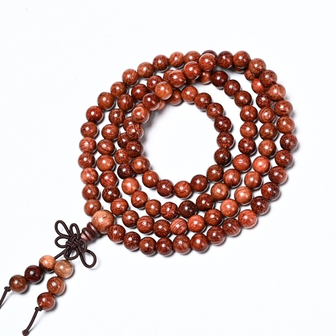 vòng tay 108 hạt gỗ sưa, gỗ Huỳnh đàn hạt 6mm