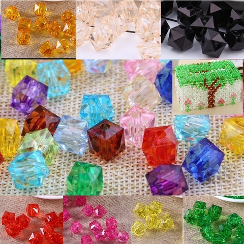 100- 500gam hạt nhựa đa giác dùng trang trí đang tui xách, xỏ vòng hạt, cột tóc,làm đồ chơi, trang trí thủ công handmade