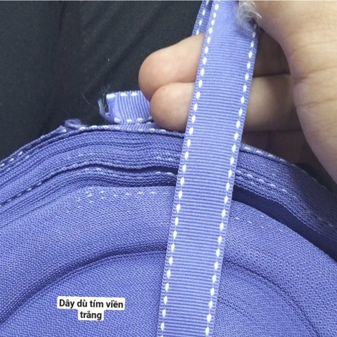 1 mét dây dù tím vân trắng