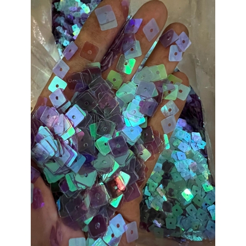 5g-25g kim sa tròn, vuông, lá, tim đủ màu