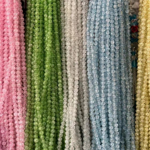 (DA03) 50gam đá tuyết nhân tạo đơn màu 8mm /10mmnhiều màu để chọn làm vòng tay, vòng cổ phong thuỷ