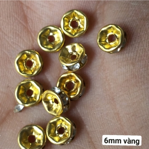 10-50 viên charm chặn, charm bánh xe 6-8-10-12mm