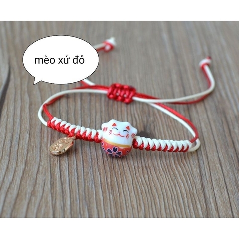 vòng tay chống thấm nước mèo xứ may mắn
