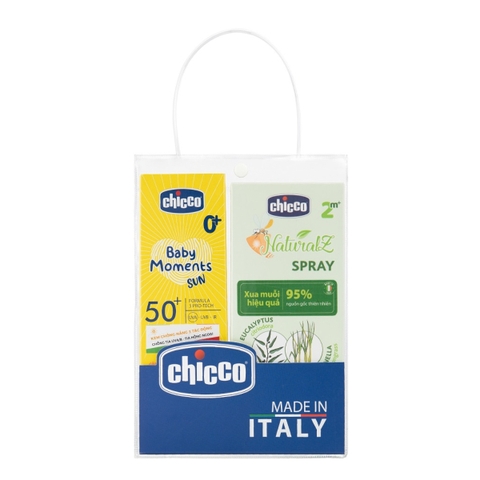 Combo Chicco Mùa Hè 2 (Kem chống nắng 3 tác động & Xịt xua muỗi)
