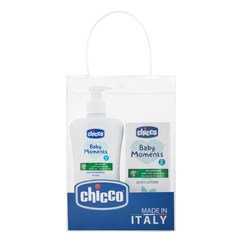 Combo Chicco Mềm Mịn 2 (Sữa tắm gội Hoa cúc 500ml & Sữa dưỡng ẩm Hạnh nhân 200ml)