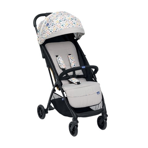 Xe đẩy gấp gọn Chicco Glee - Màu Be họa tiết