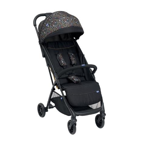 Xe đẩy gấp gọn Chicco Glee - Màu Đen họa tiết