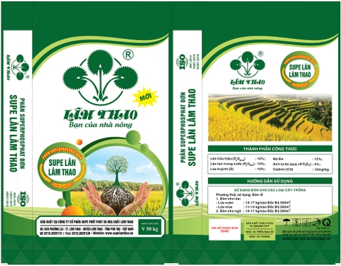 MÀNG PHÂN BÓN SUPERPHOSPHAT ĐƠN LÂM THAO V50KG