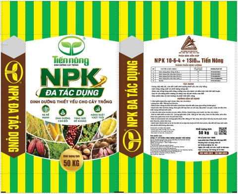 Màng Phân bón Hỗn hợp NPK 10-6-4+1SiO2hh Tiến Nông-50kg