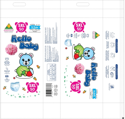 Túi bỉm Hello Baby size 5XL