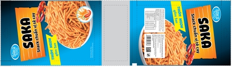 TÚI SNACK TÊ CAY SAKA 50G - MÀU XANH
