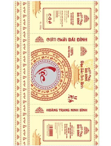Bao bì cơm cháy Bái Đính