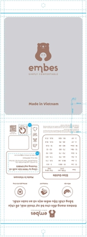TÚI ZIPPER MỜ EMBES