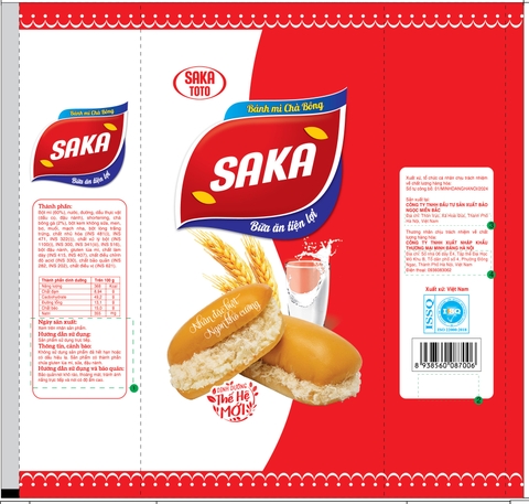 Màng bánh mì Chà Bông SAKA 60g