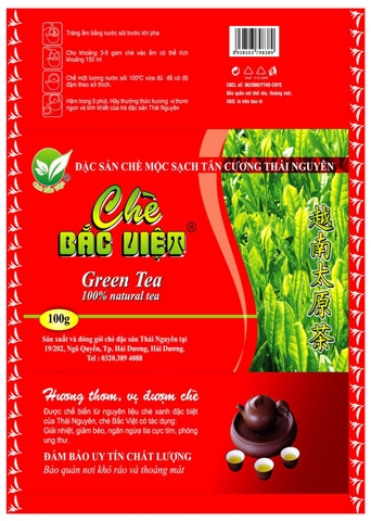 Bao bì Chè Bắc Việt mẫu 3
