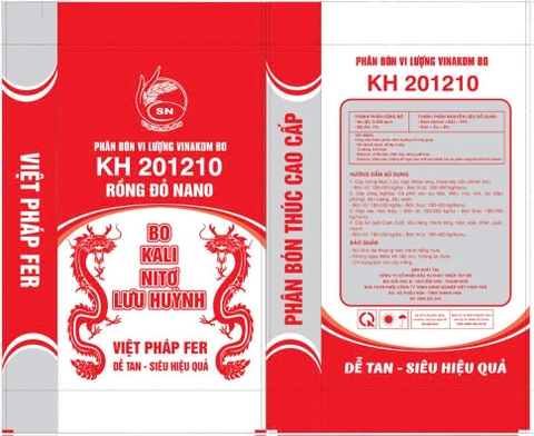 Màng phân bón vi lượng VINAKOMBO KH201210 25kg