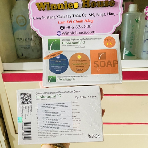 Bộ Nám Clobetamil G 4in1 Thái Lan 4 Món (Bộ Nám Ngọc Trai) – Mờ Nám, Sáng Da