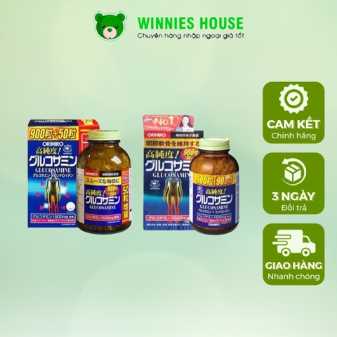 Glucosamine Orihiro Nhật - Hỗ Trợ Người Thoái Hóa Xương Khớp 1500mg