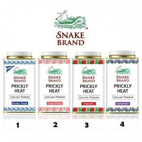 Phấn Lạnh Phủ Ngoài Da SNAKE BRAND PRICKLY HEAT 140gr
