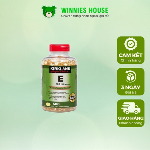 Viên Uống Vitamin E 400 I.U. Của Kirkland