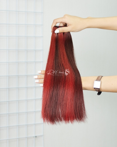COLORED STRAIGHT WEFT HAIR