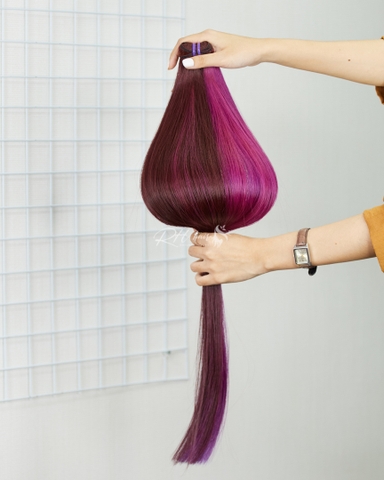 COLORED STRAIGHT WEFT HAIR