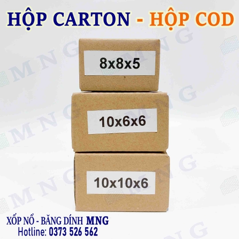 Hộp Carton size nhỏ XS (dưới 10cm)
