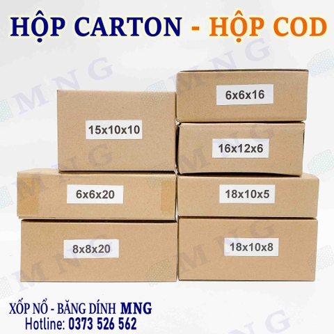 Hộp Carton size nhỏ S (10-20cm)